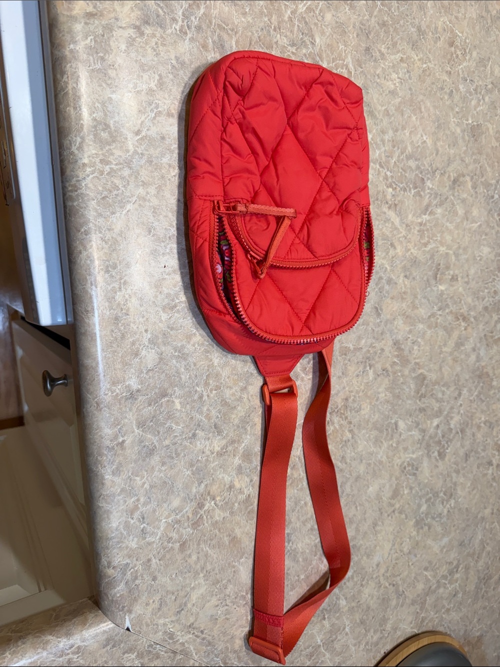 Vera Bradley Quilted Red Crossbody Sling
